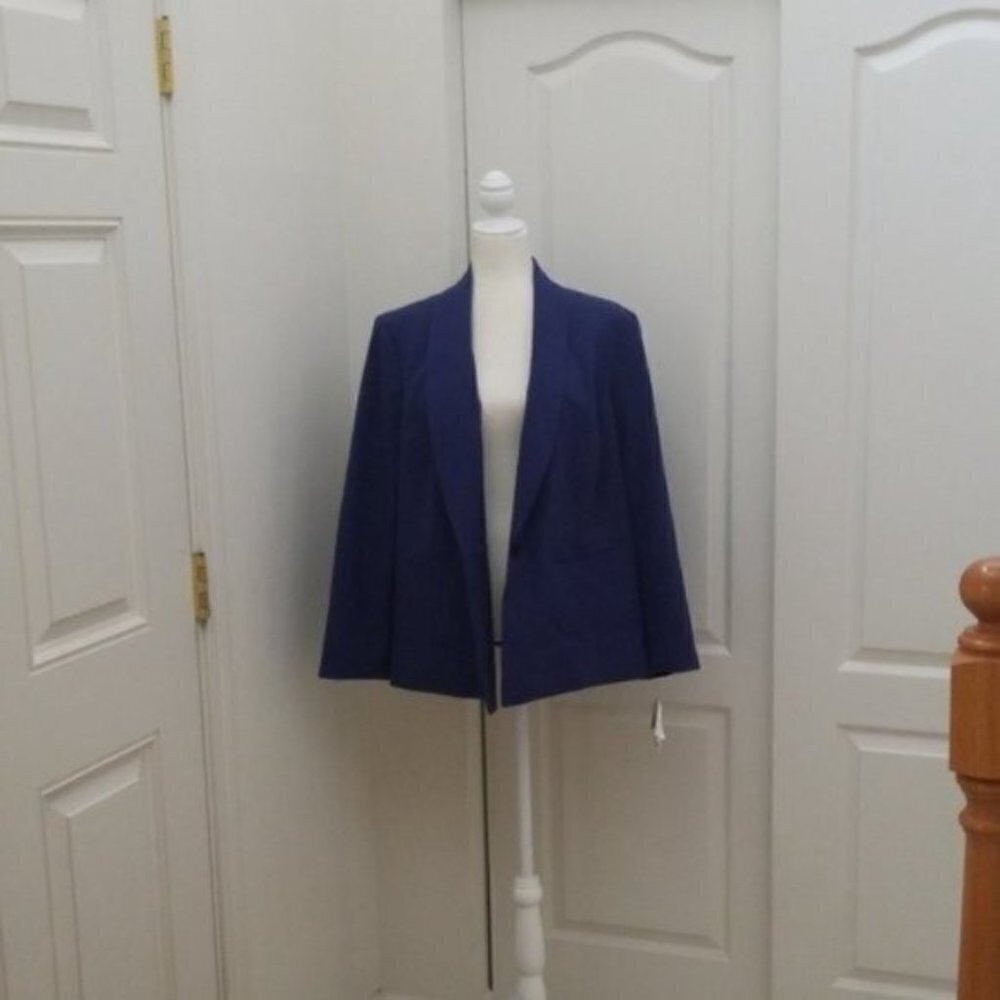 Nine West Plus Size Shawl-Collar Blazer - Picture 3 of 5